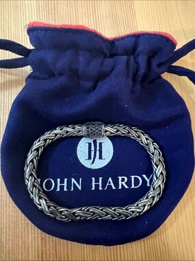 John Hardy Black and Silver Icon Bracelet